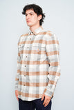 Camisa escocesa beige Carhartt Talla S Image 1