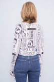 Polera Blanco/Negro Guess Talla Xl Image 2