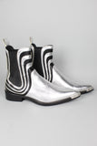 Bota/Botin plateado y negro PACO RABANNE X H&M Talla 45 Image 2