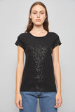 Polera casual  negro dkny talla S 347