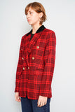 Blazer cuadrille rojo Banana Republic Talla 6 Image 1