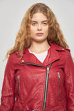 Chaqueta casual  rojo zara talla M 139