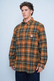 Camisa escocesa cafe Carhartt Talla Xl Image 1