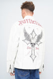 Jacket Blanco affliction Talla Xl Image 2