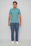Polera celeste Lacoste Talla M Image 3