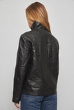 Chaqueta cuero  negro calvin klein talla S 542