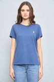 Polera casual  azul polo talla M 728