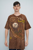 Polera Café Liquid Blue Talla Xxl