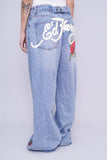 Jeans celeste Ed Hardy Talla 32 Image 2