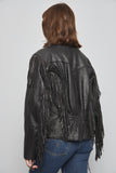 Chaqueta cuero  negro nostalgic talla L 986