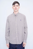 Camisa escocesa cafe Polo Talla L Image 0