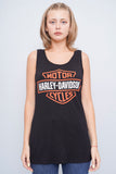 Polera Negro harley davidson Talla L