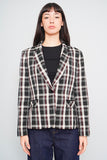 Blazer cuadrille gris Tahari Talla 14 Image 0