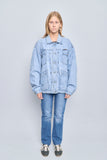 Jacket denim celeste calvin klein Talla Xl Image 3