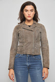 Chaqueta cuero  gris levis talla S 165