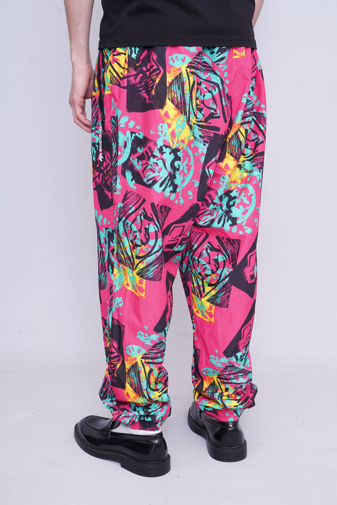 Pantalone Tuta Lungo Uomo Grigio ED HARDY Stampe Tattoo Design S
