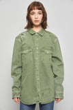 Blusa casual  verde zara talla L 015