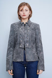 Jacket denim gris cass Talla L Image 0