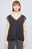 Blusa casual  negro free people talla S 571