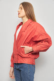 Chaqueta cuero  rojo g iii talla M 911