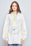 Cortaviento casual  blanco nike talla M 793