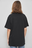 Polera casual  negro port&company talla L 702