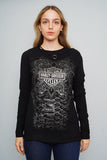 Polera Negro harley davidson Talla L