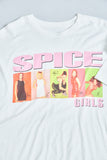 Polera casual  blanco spice girls  talla Xl 801