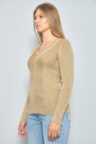 Sweater casual  amarillo lauren talla M 924