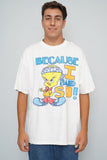 Polera Blanco Looney Tunes Talla Xl Image 0
