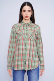 Camisa escocesa verde lauren ralph lauren Talla L