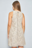 Vestido casual  beige lauren talla M 881