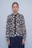 Blusa bicolor n/b The Kooples Talla TU