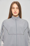 Cortaviento casual  gris reebok gb talla L 309