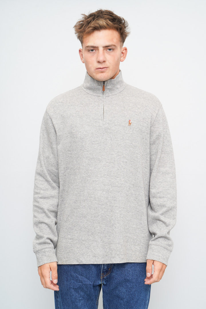 希少 Polo Ralph Lauren モーターサイクル プルオーバー L Polerón Gris polo ralph lauren Talla L – Nostalgic