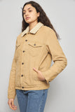 Chaqueta casual  café levis talla M 864