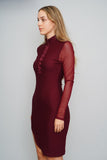 Vestido Burdeo Adidas Talla S Image 1