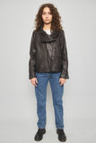 Chaqueta cuero  negro helmut lang talla L 577