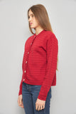 Sweater casual  rojo j s a talla L 353