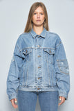 Chaqueta denim  azul lovemade talla Xl 826