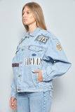 Chaqueta denim  azul lovemade talla Xl 893