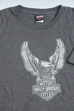 Polera casual  gris harley davidson talla Xl 727