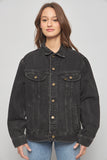 Chaqueta denim  negro lee talla M 074