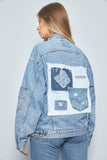 Chaqueta denim  azul lovemade talla Xl 826