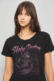 Polera casual  negro harley davidson talla L 663