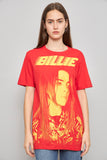 Polera casual  rojo billieeilish talla S 114