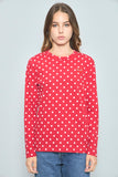 Polera Rojo play comme des garcons Talla S