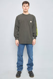 Polera casual  verde carhartt talla M 903