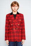 Blazer cuadrille rojo Banana Republic Talla 6 Image 0