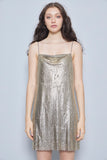 Vestido Gris Alice+Olivia  Talla 8